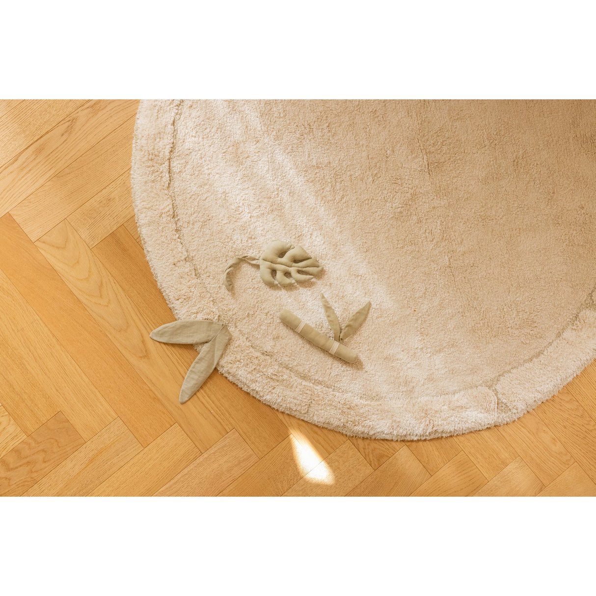 Bamboo Leaf Washable Area Rug