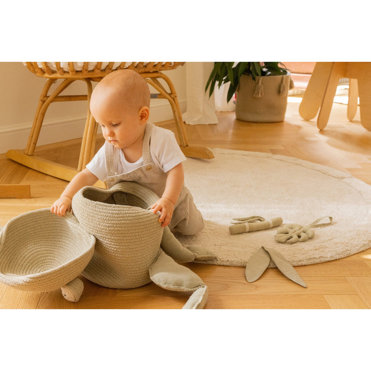 Bamboo Leaf Washable Area Rug