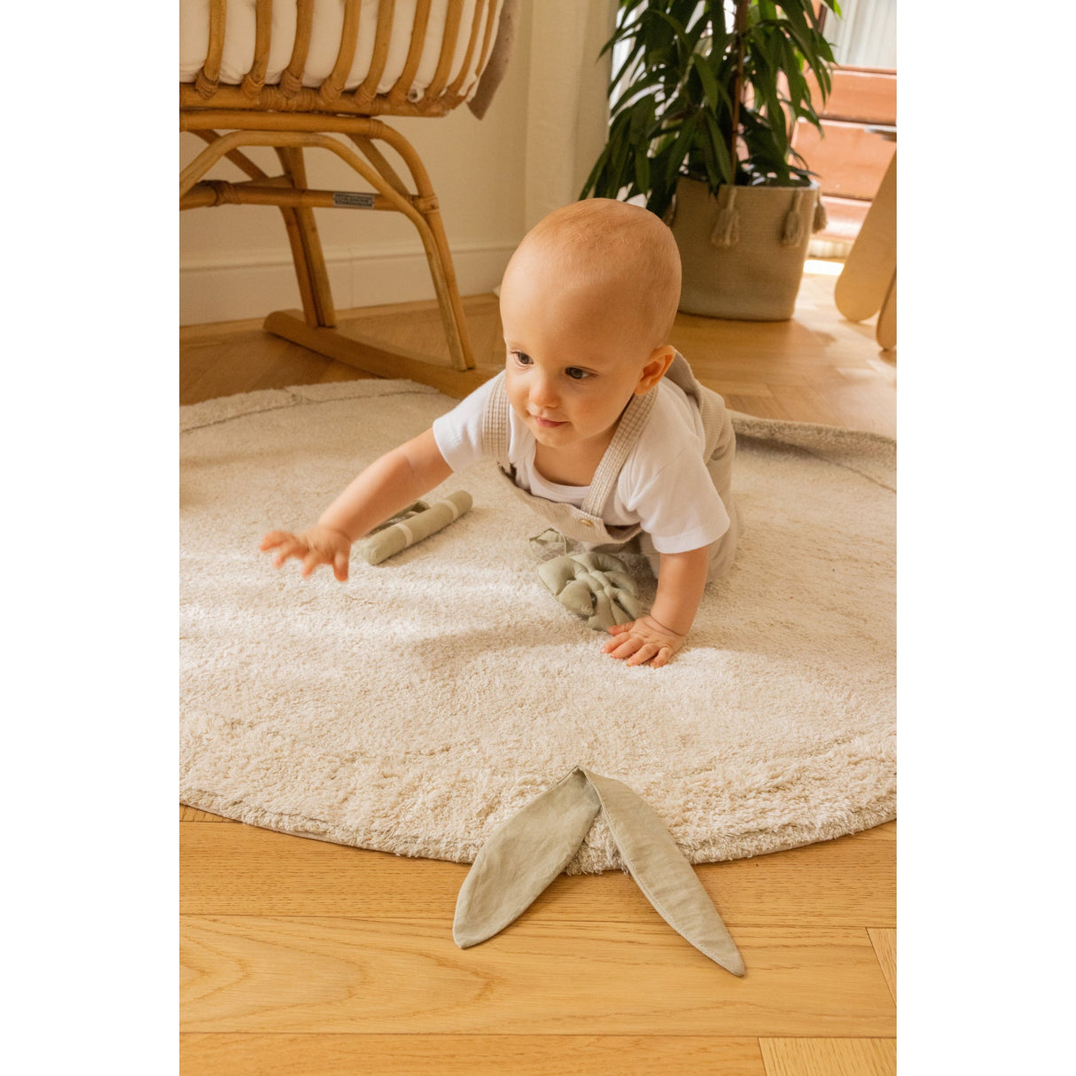 Bamboo Leaf Washable Area Rug