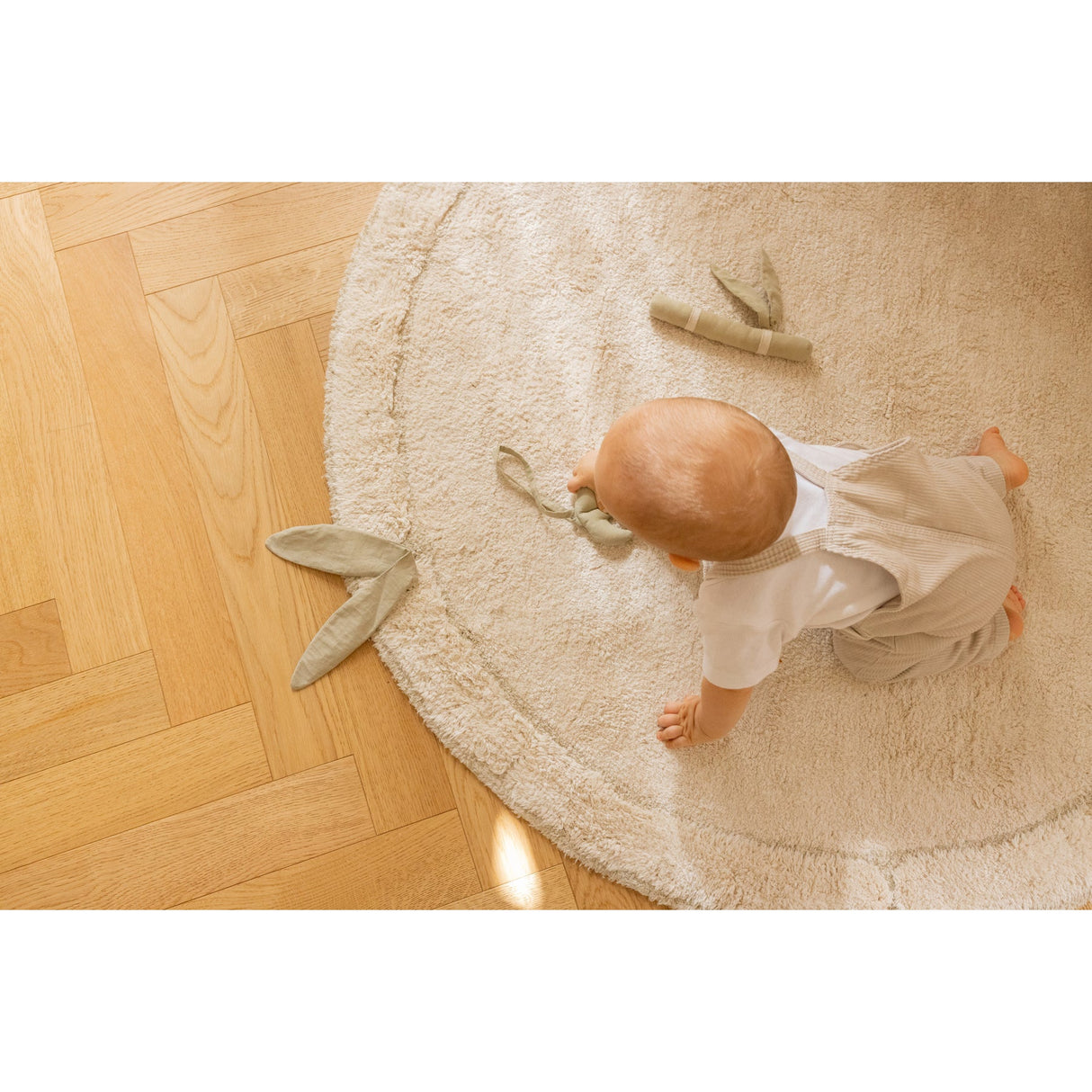 Bamboo Leaf Washable Area Rug