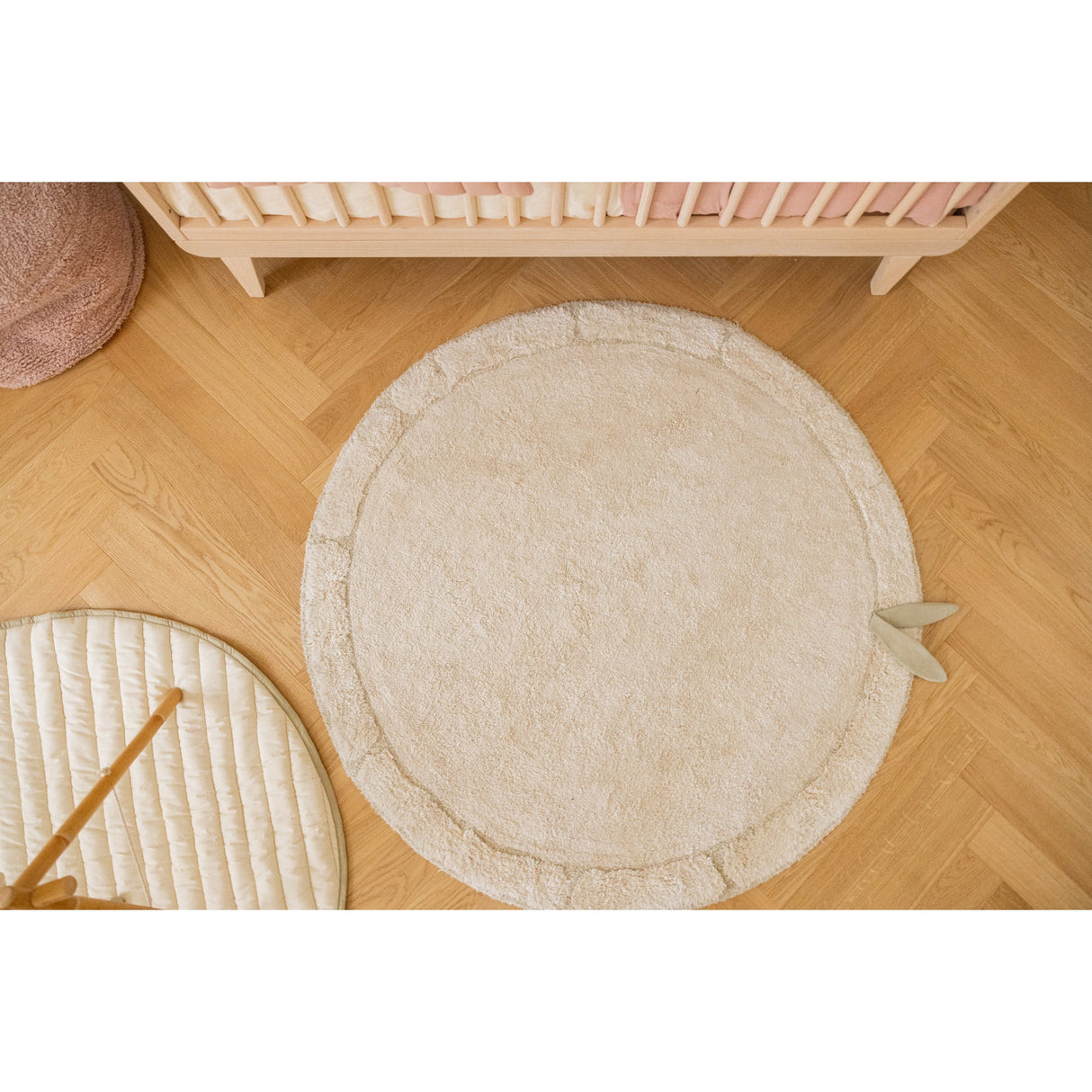 Bamboo Leaf Washable Area Rug