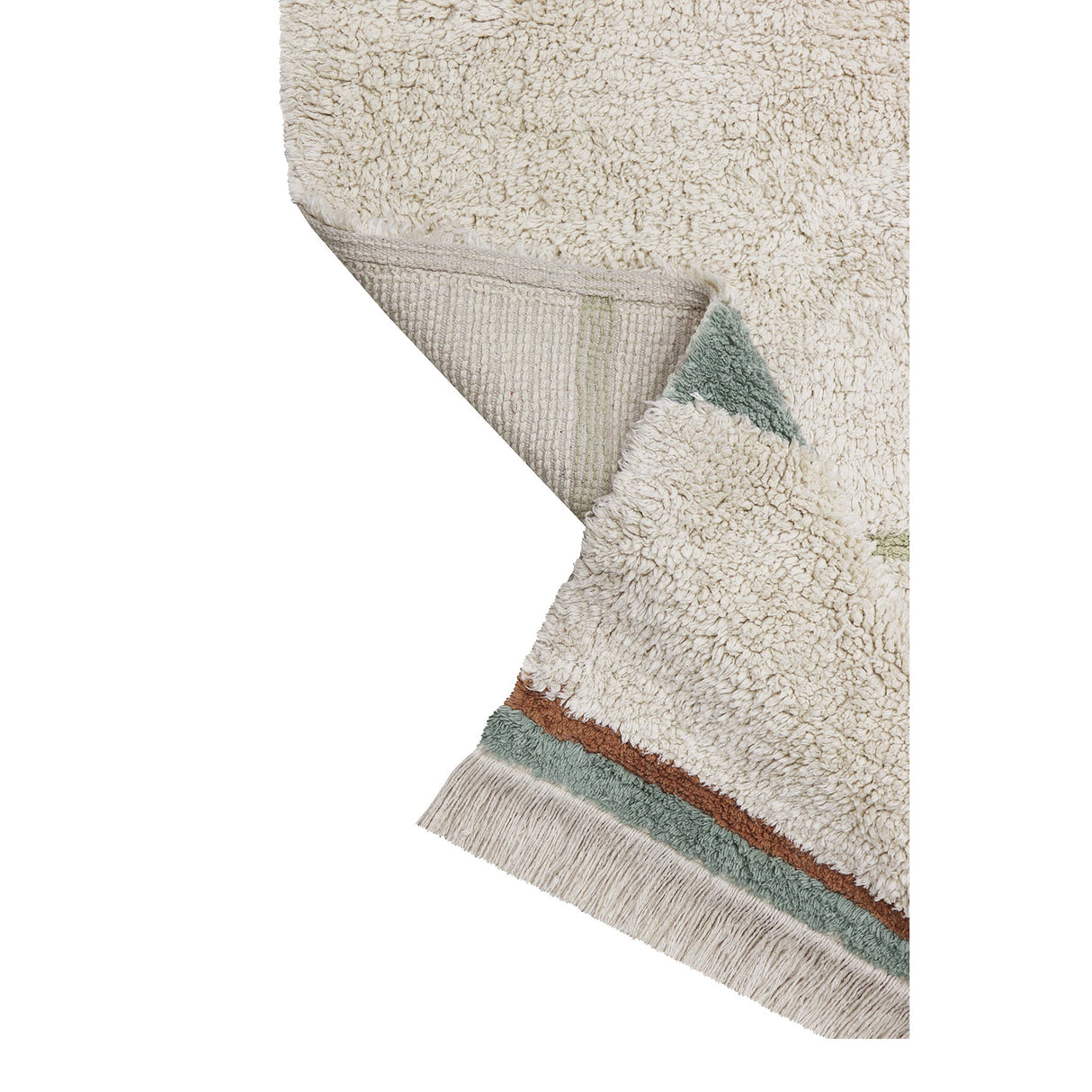 Eco-City Lanes Vintage Blue Washable Area Rug