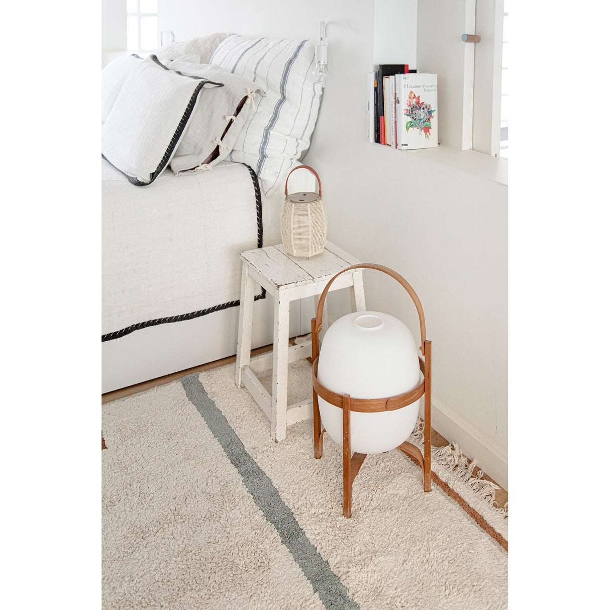 Eco-City Lanes Vintage Blue Washable Area Rug