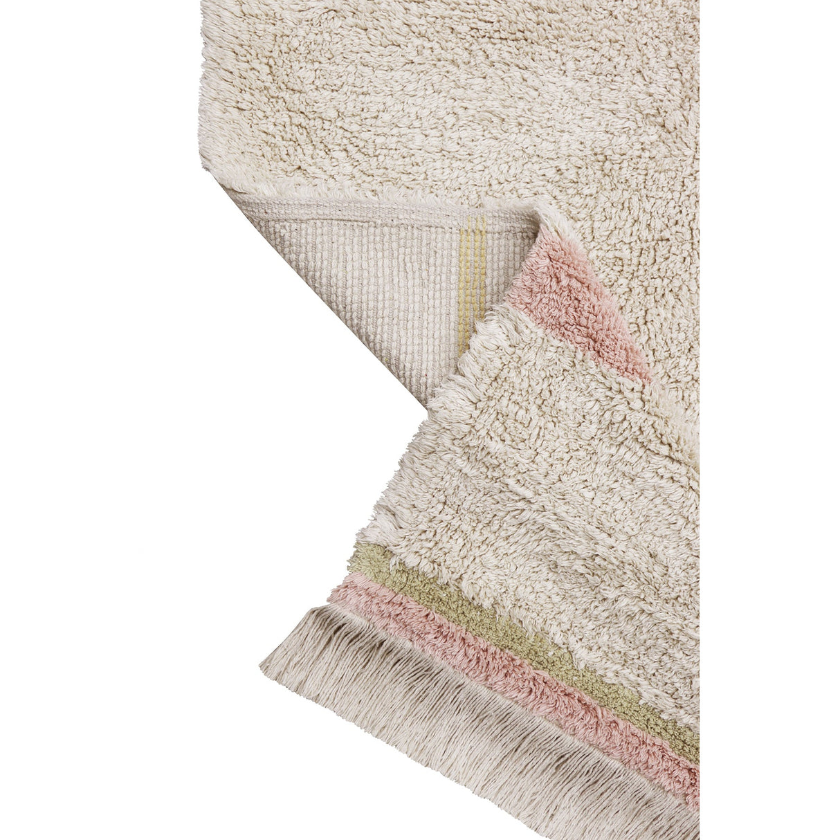 Eco-City Lanes Vintage Nude Washable Area Rug