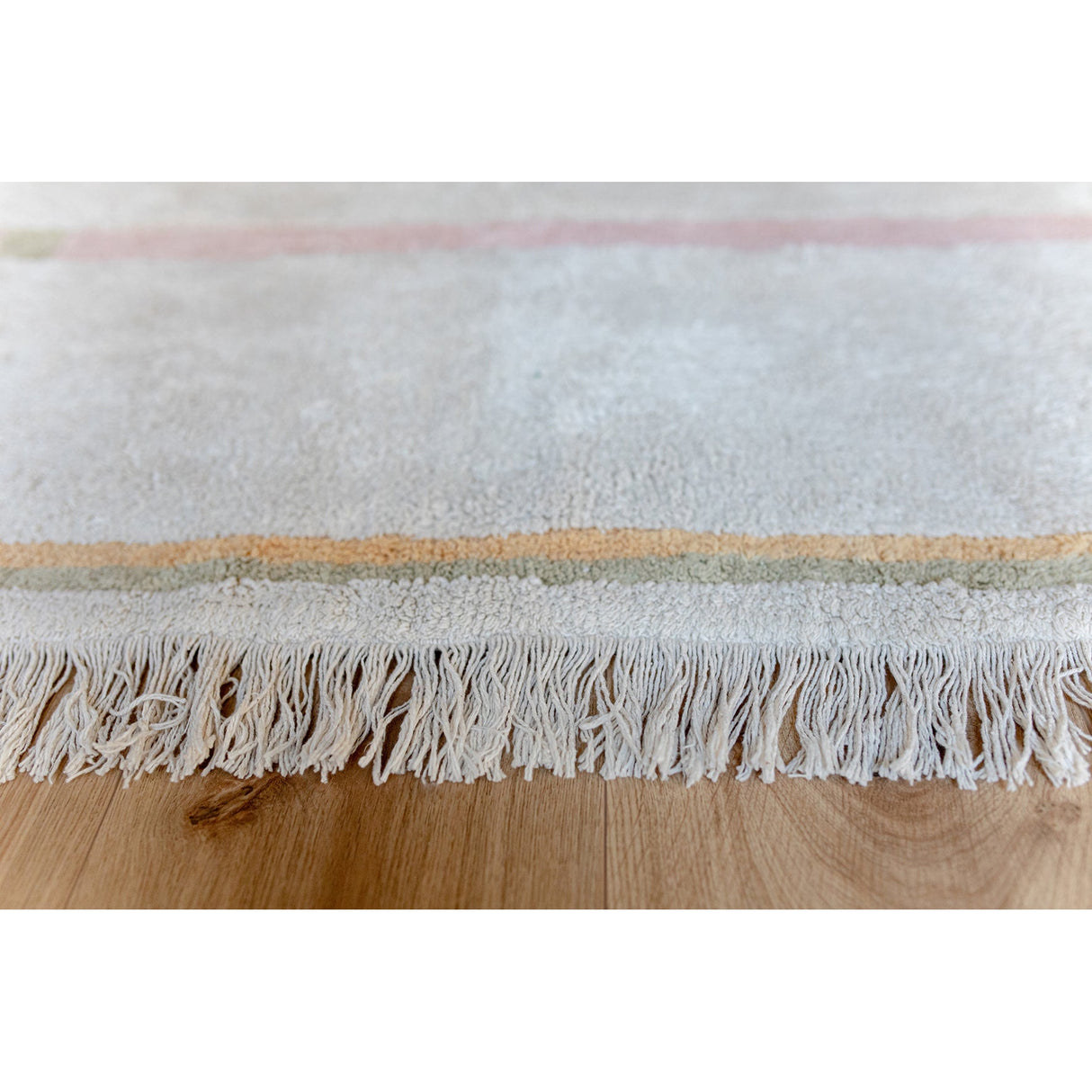 Eco-City Lanes Vintage Nude Washable Area Rug