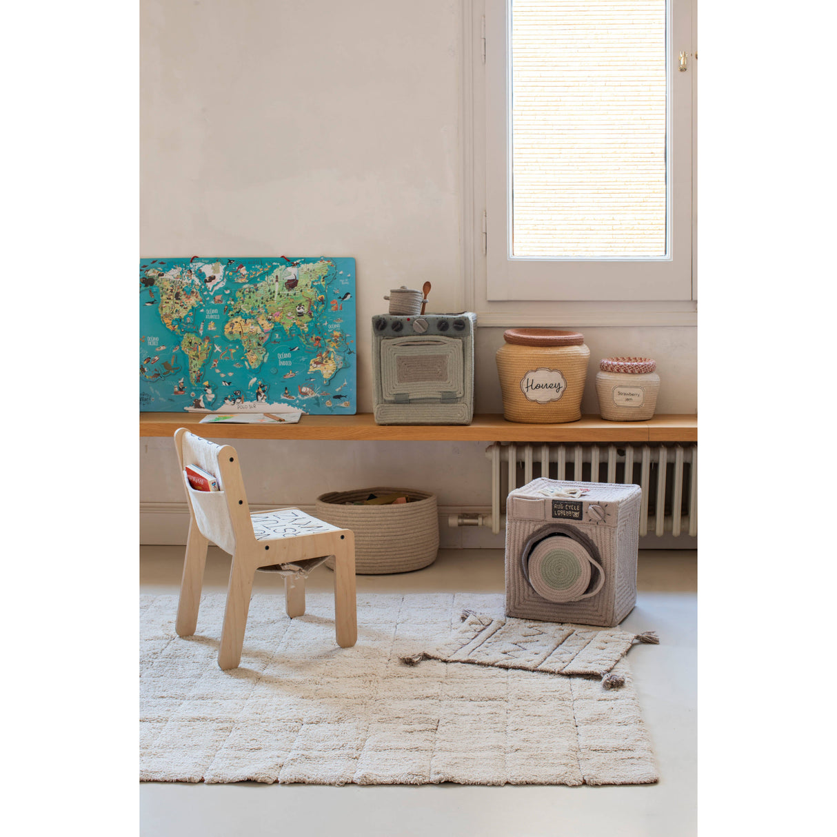 Little Chefs Mosaic Washable Rug