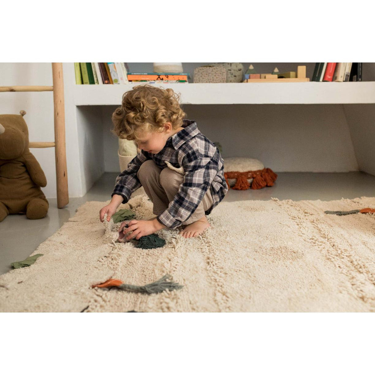 Rugs by Roo | Lorena Canals Oli & Carol Veggie Garden Washable Area Rug-C-VEGAR