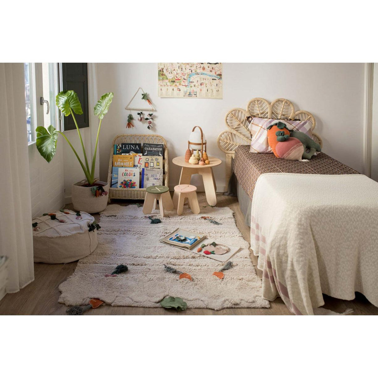 Rugs by Roo | Lorena Canals Oli & Carol Veggie Garden Washable Area Rug-C-VEGAR