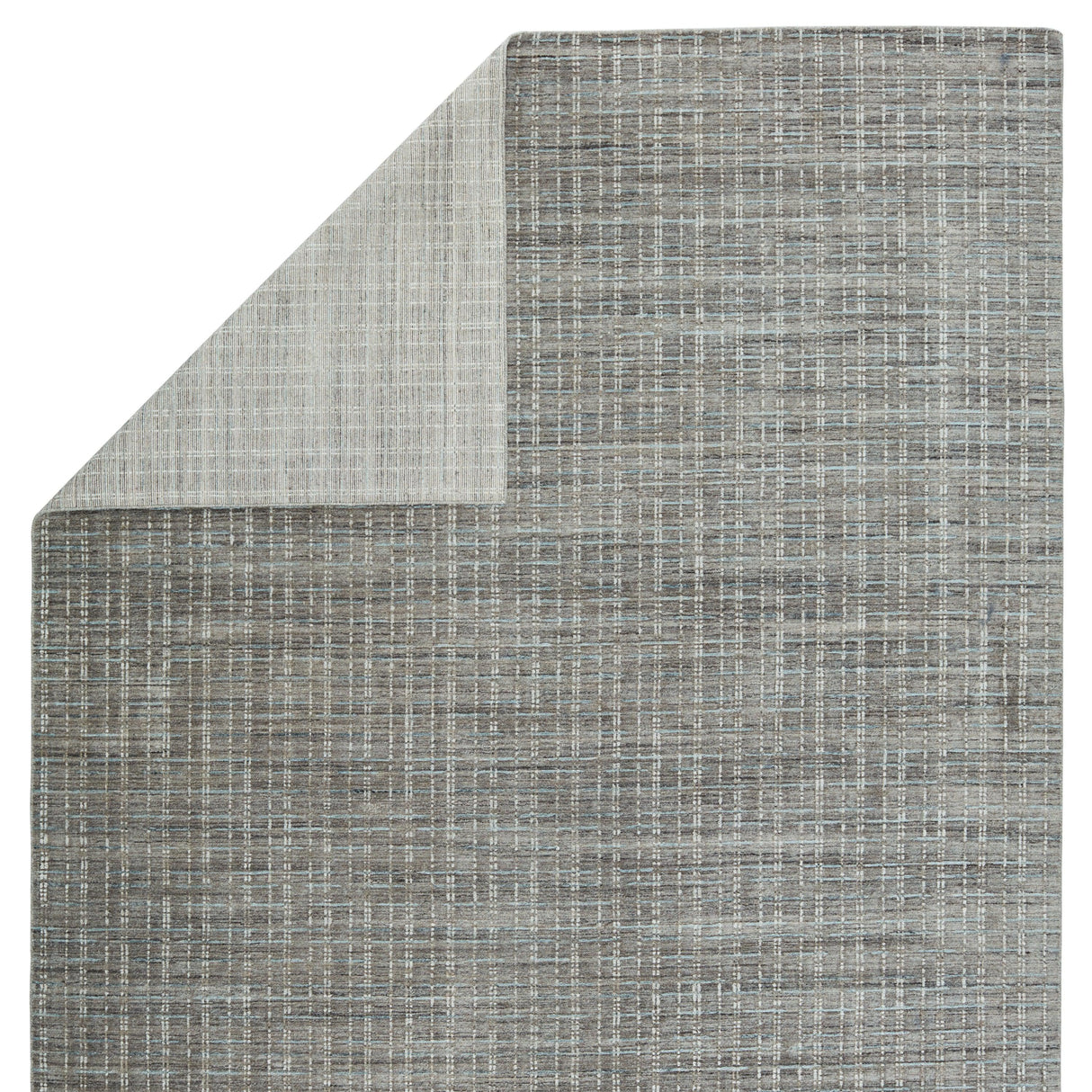 Rugs by Roo | Jaipur Living Thaddea Handmade Striped Gray Blue Area Rug-RUG149984