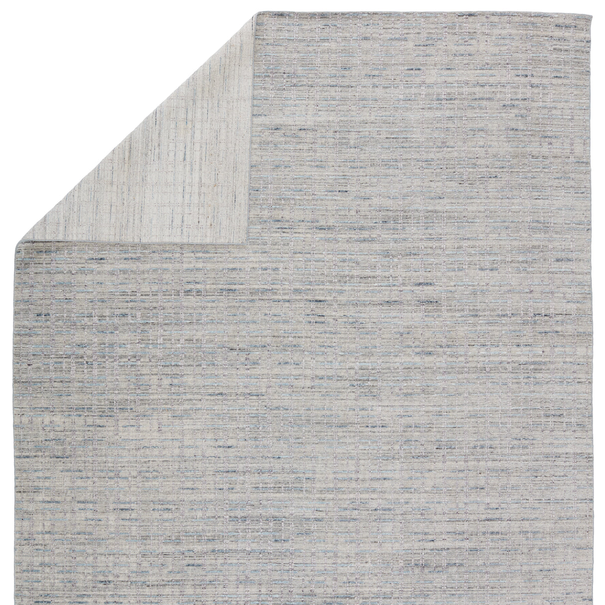 Rugs by Roo | Jaipur Living Thaddea Handmade Striped Light Gray Blue Area Rug-RUG149986