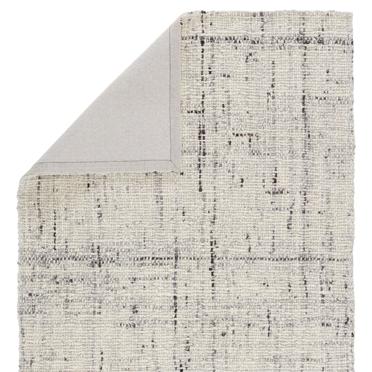 Rugs by Roo | Jaipur Living Season Handmade Solid Ivory Gray Area Rug-RUG149470