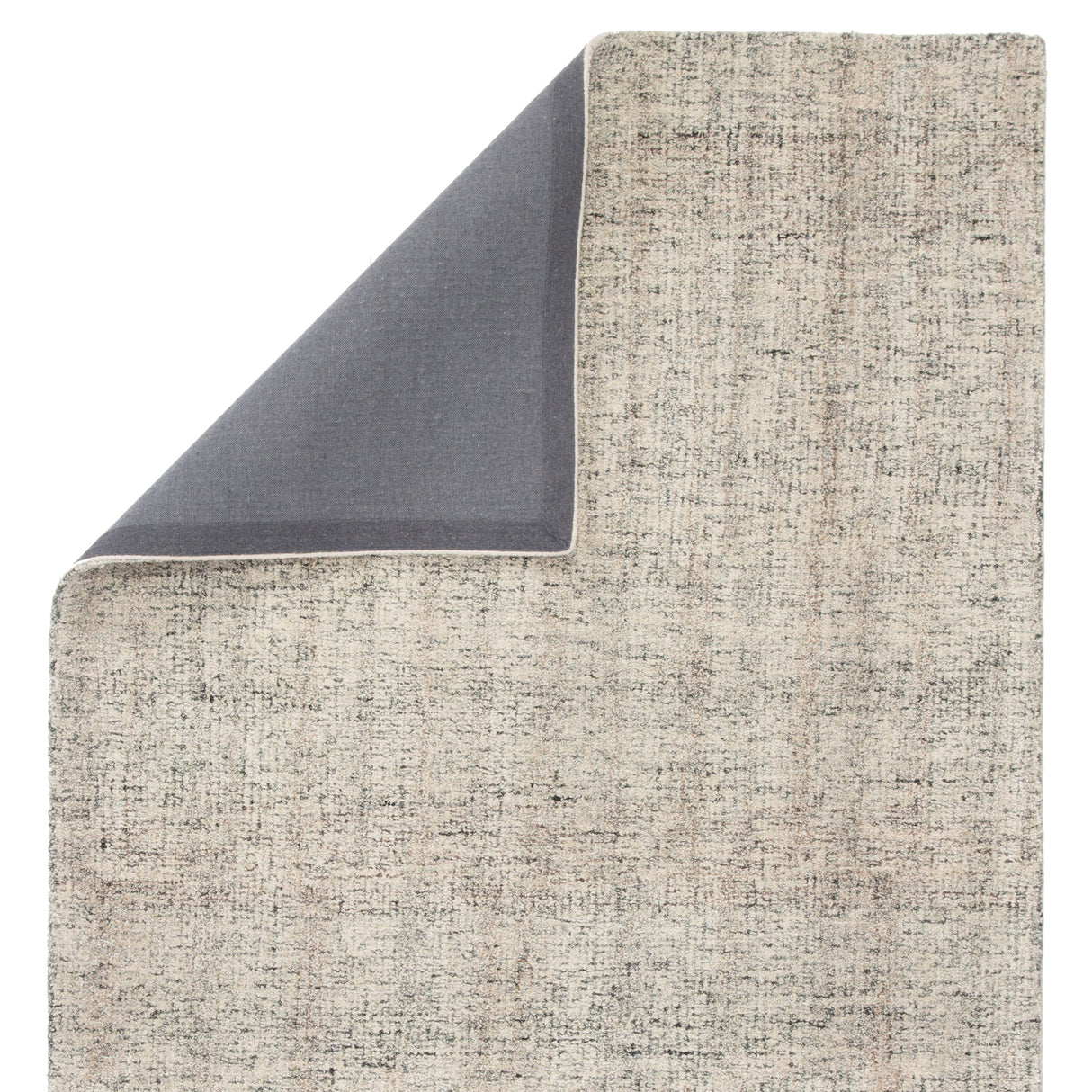 Rugs by Roo | Jaipur Living Ritz Handmade Solid Gray Ivory Area Rug-RUG140343
