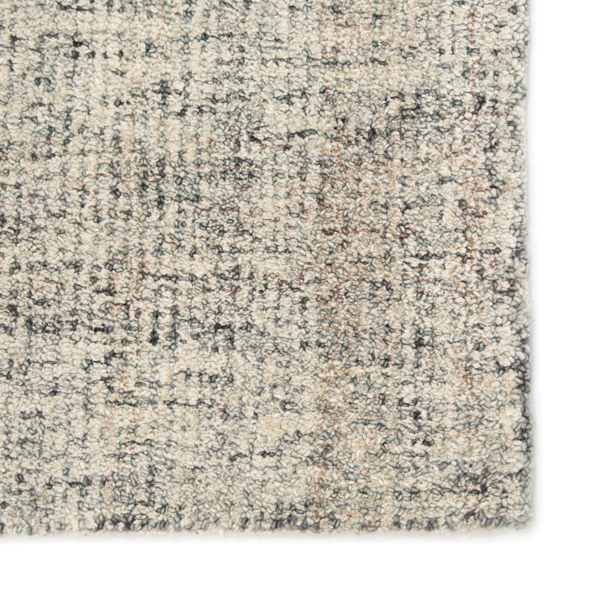Rugs by Roo | Jaipur Living Ritz Handmade Solid Gray Ivory Area Rug-RUG140343
