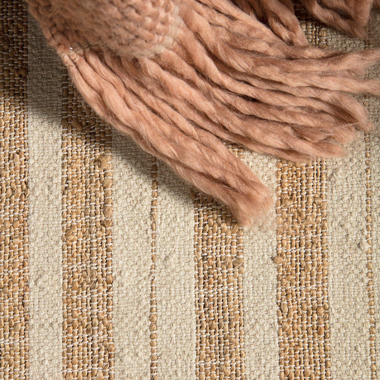 Rugs by Roo | Jaipur Living Rey Natural Striped Tan Ivory Area Rug-RUG146017