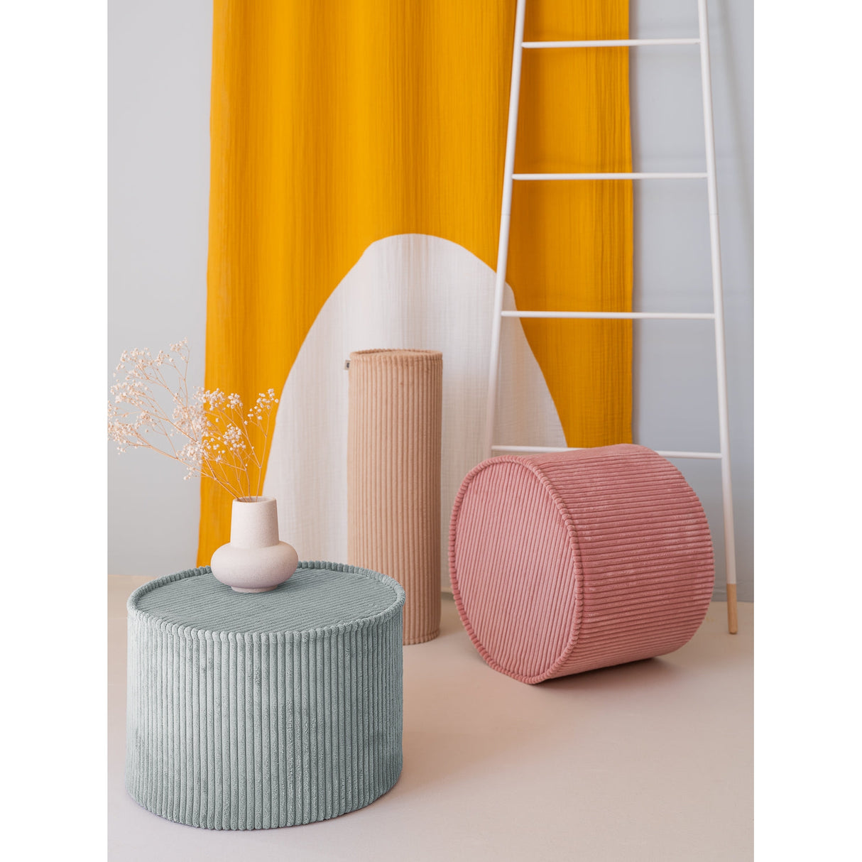 Peppermint Green Pouffe