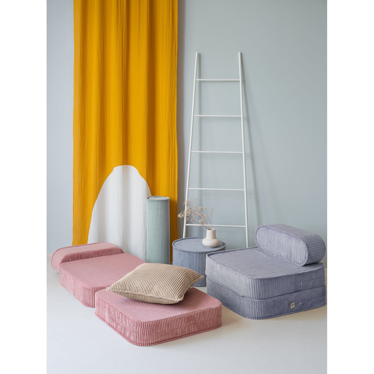 Brown Sugar Block Cushion