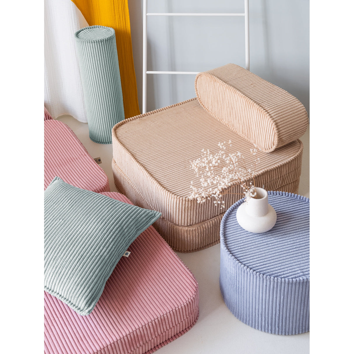 Peppermint Green Block Cushion