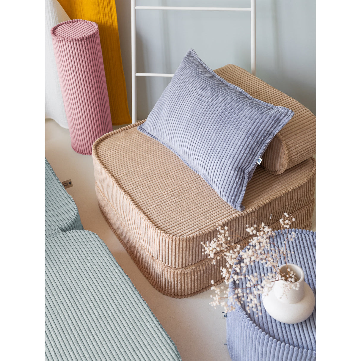 Blueberry Blue Bolster