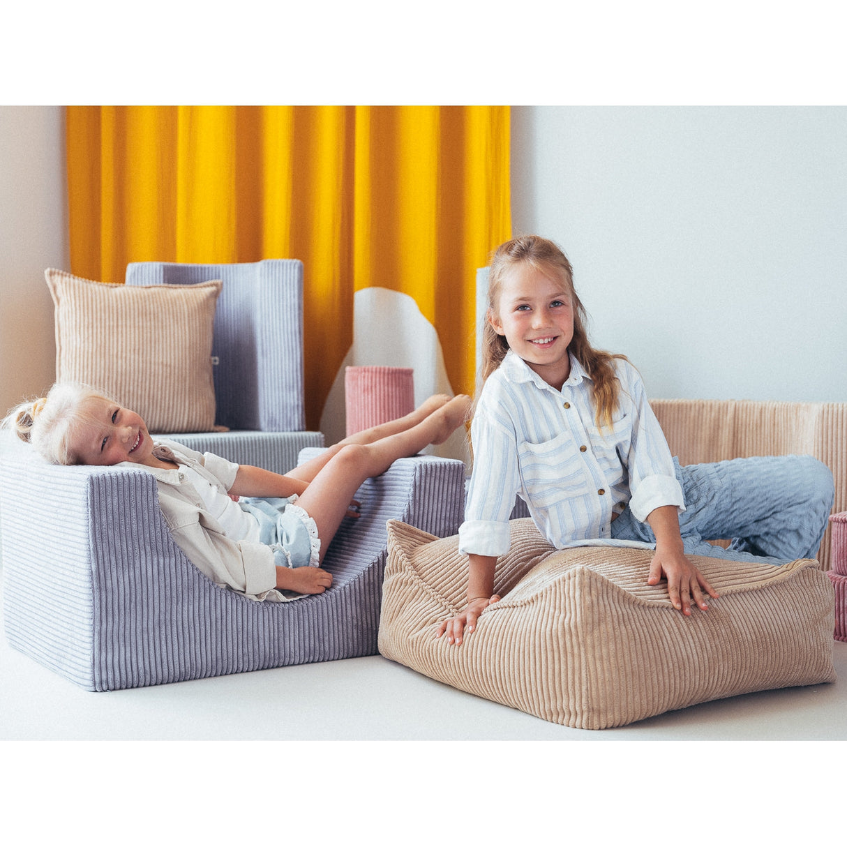 Brown Sugar Block Cushion