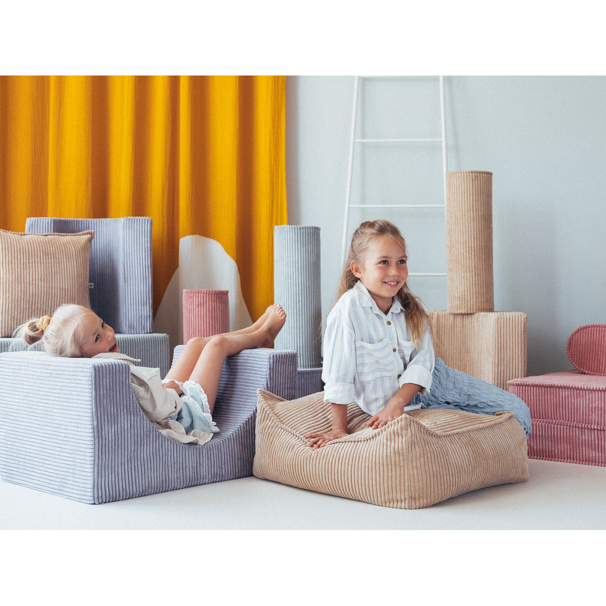 Brown Sugar Block Cushion