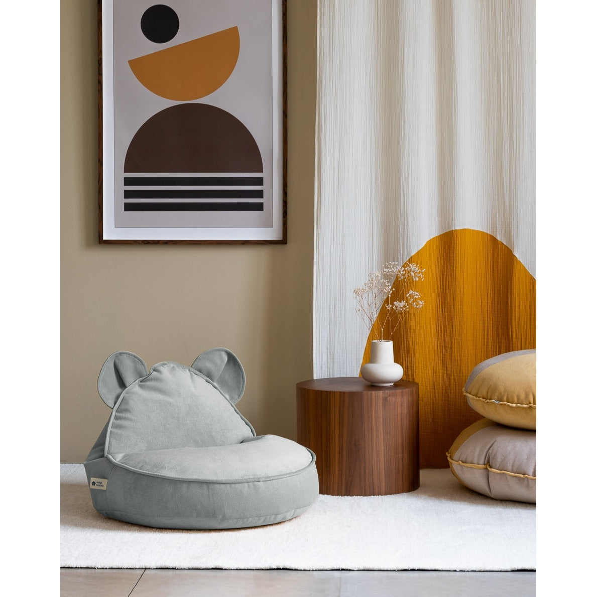 Misty Green Bear Beanbag