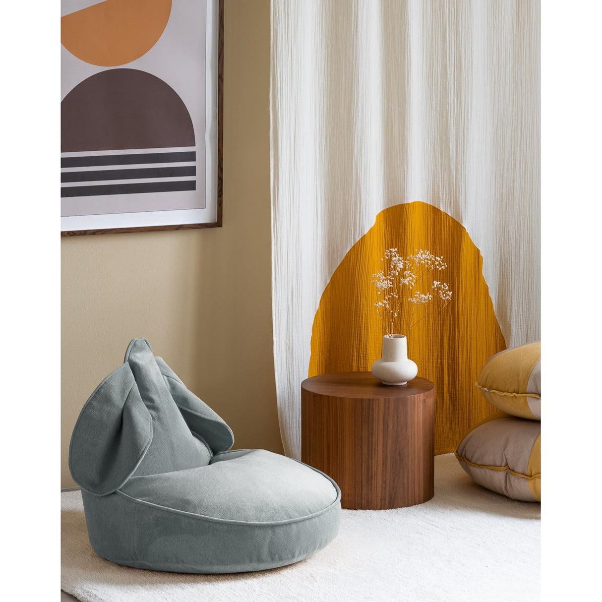 Misty Green Bunny Beanbag