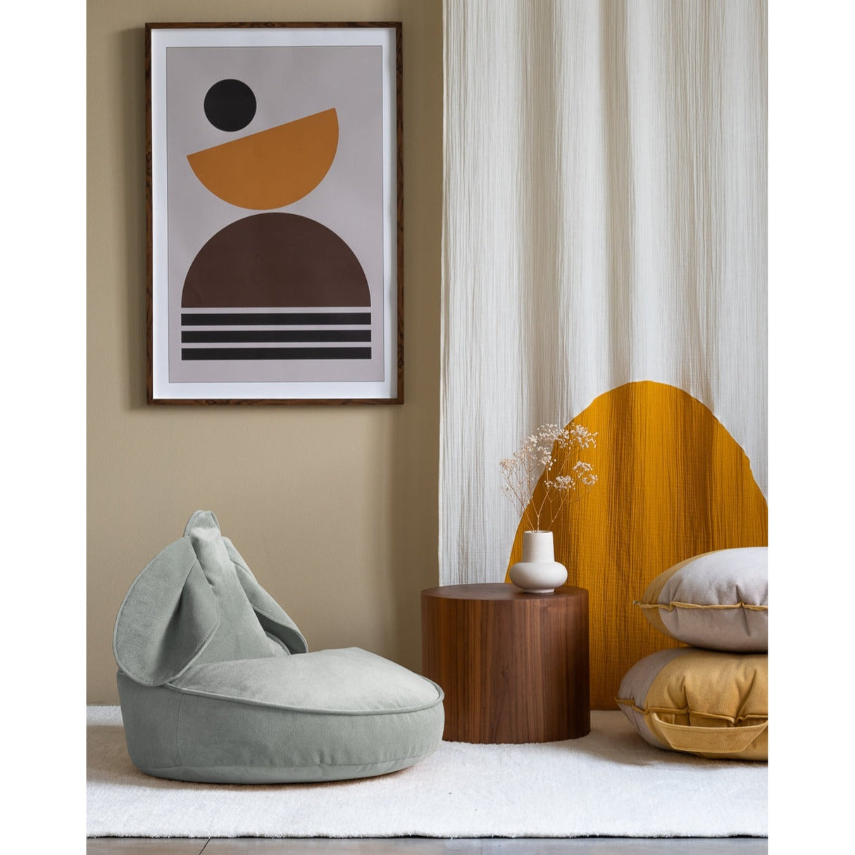 Misty Green Bunny Beanbag