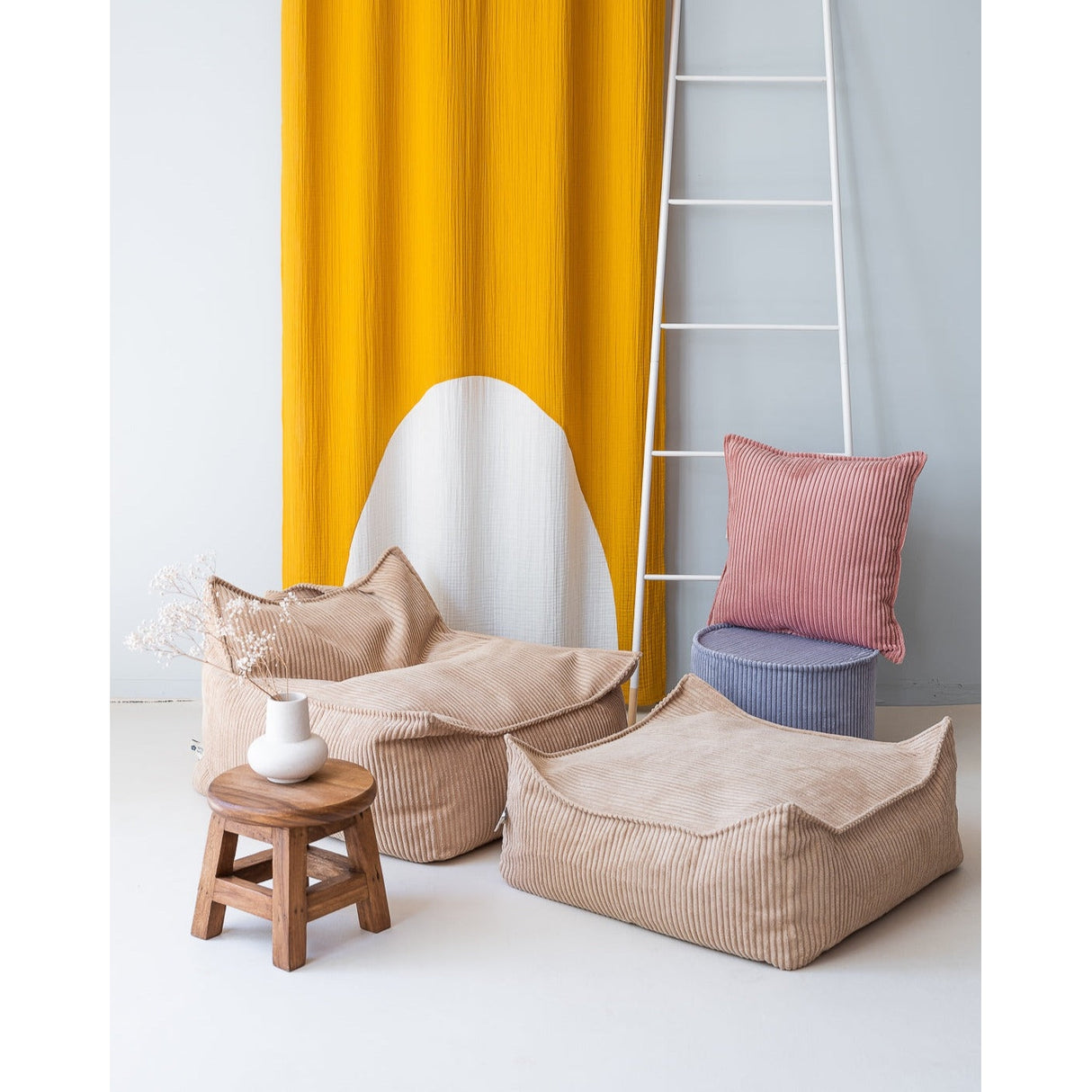 Brown Sugar Square Ottoman