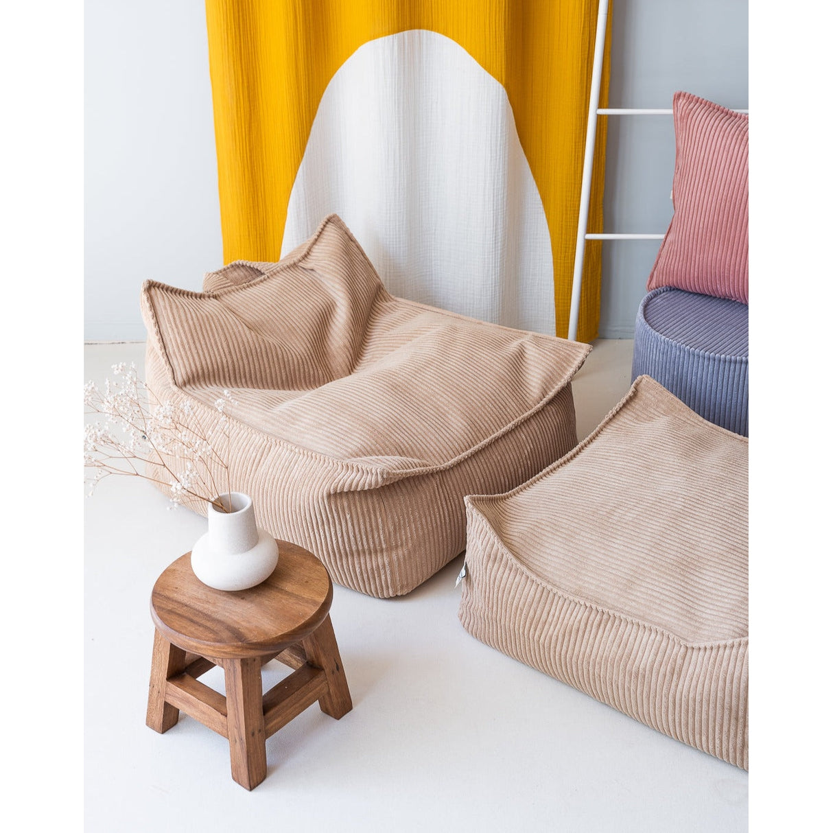 Brown Sugar Square Ottoman