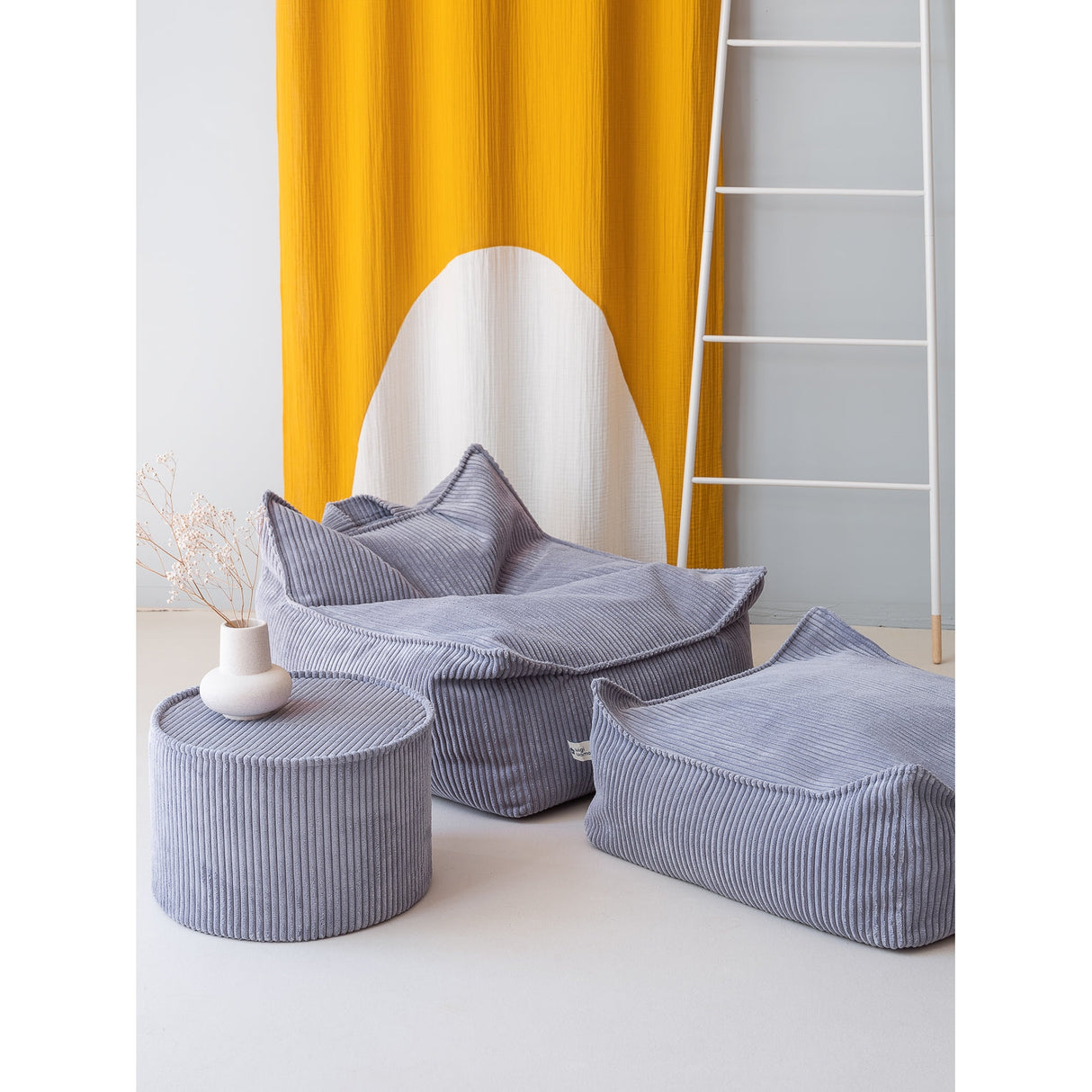 Blueberry Blue Beanbag Chair