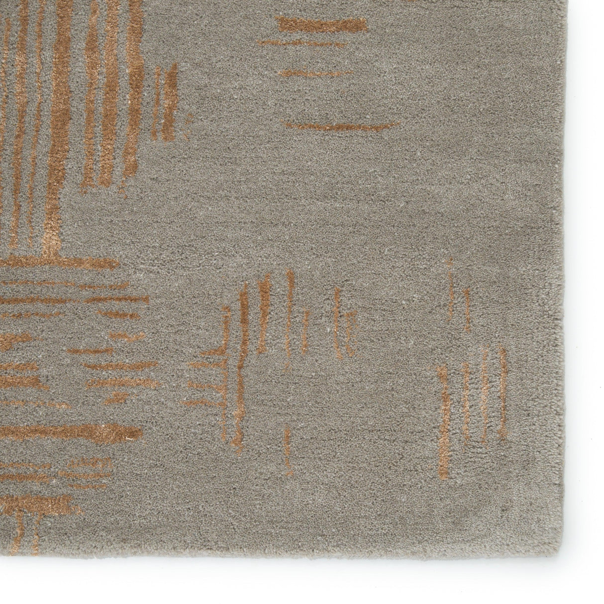 Rugs by Roo | Jaipur Living Banister Handmade Geometric Gray Gold Area Rug-RUG139332