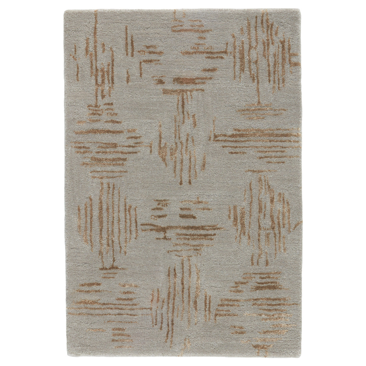 Rugs by Roo | Jaipur Living Banister Handmade Geometric Gray Gold Area Rug-RUG139332