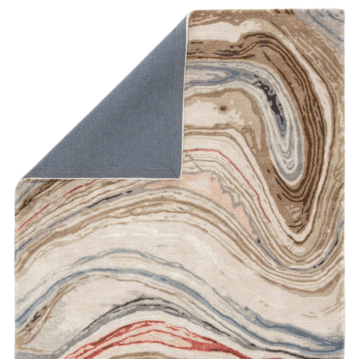 Rugs by Roo | Jaipur Living Atha Handmade Abstract Brown Red Area Rug-RUG143723