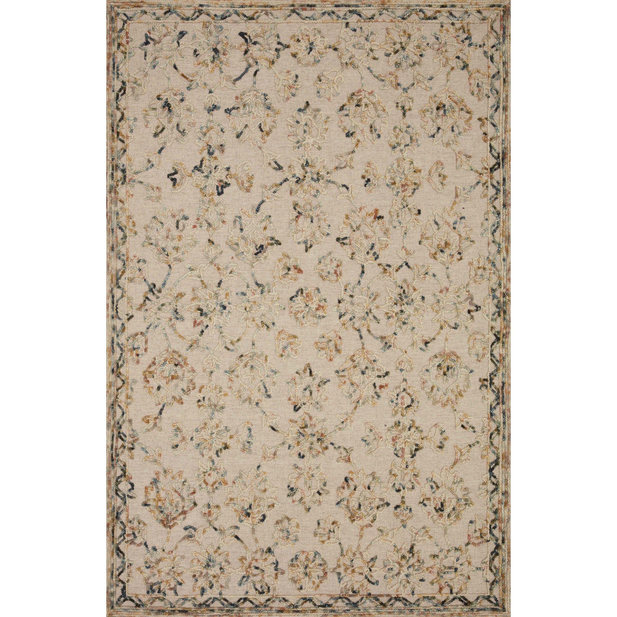Rugs by Roo Loloi Halle Lagoon Multi Area Rug in size 18" x 18" Sample