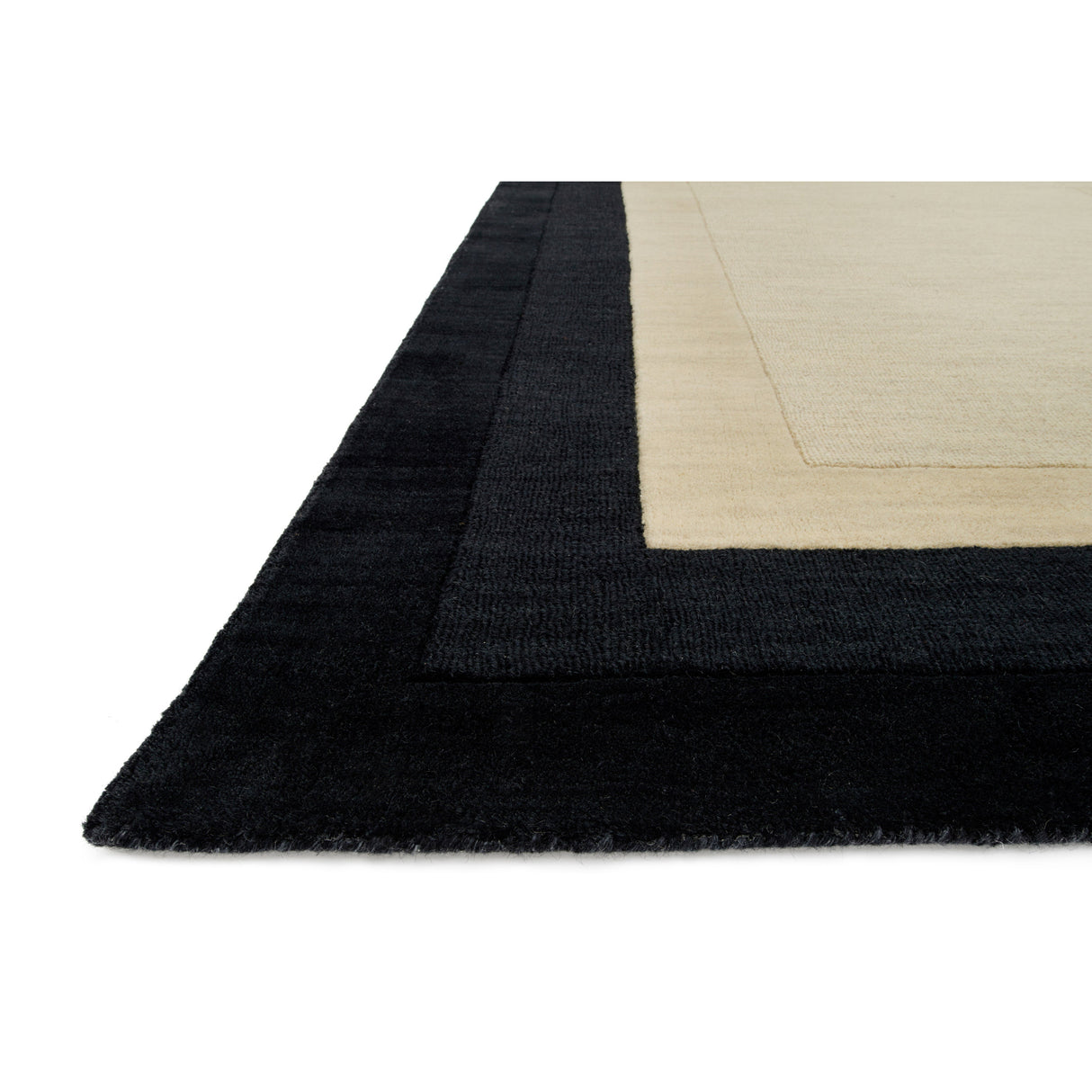Rugs by Roo Loloi Hamilton Ivory Charcoal Area Rug in size 3' 6" x 5' 6"