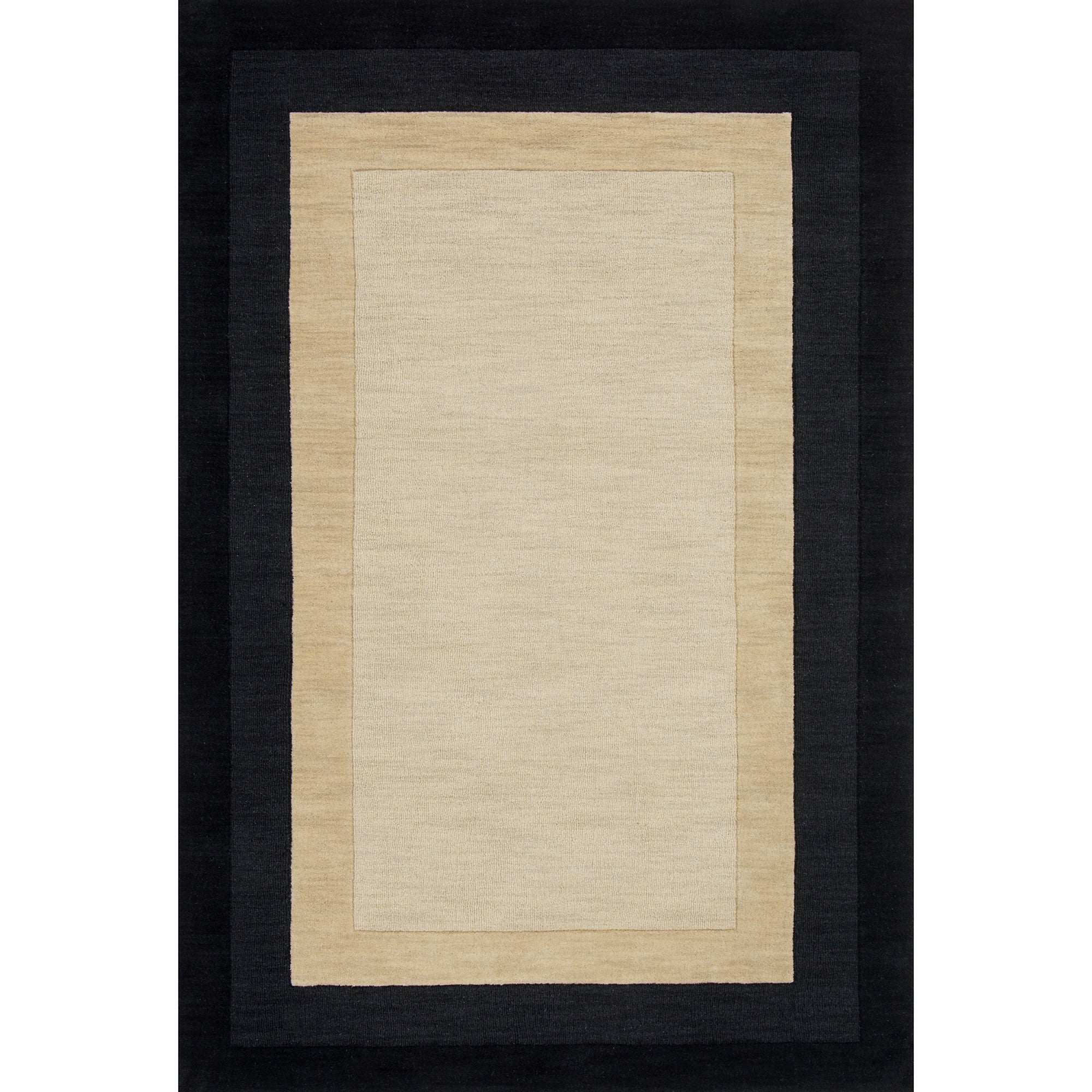 Rugs by Roo Loloi Hamilton Ivory Charcoal Area Rug in size 18" x 18" Sample