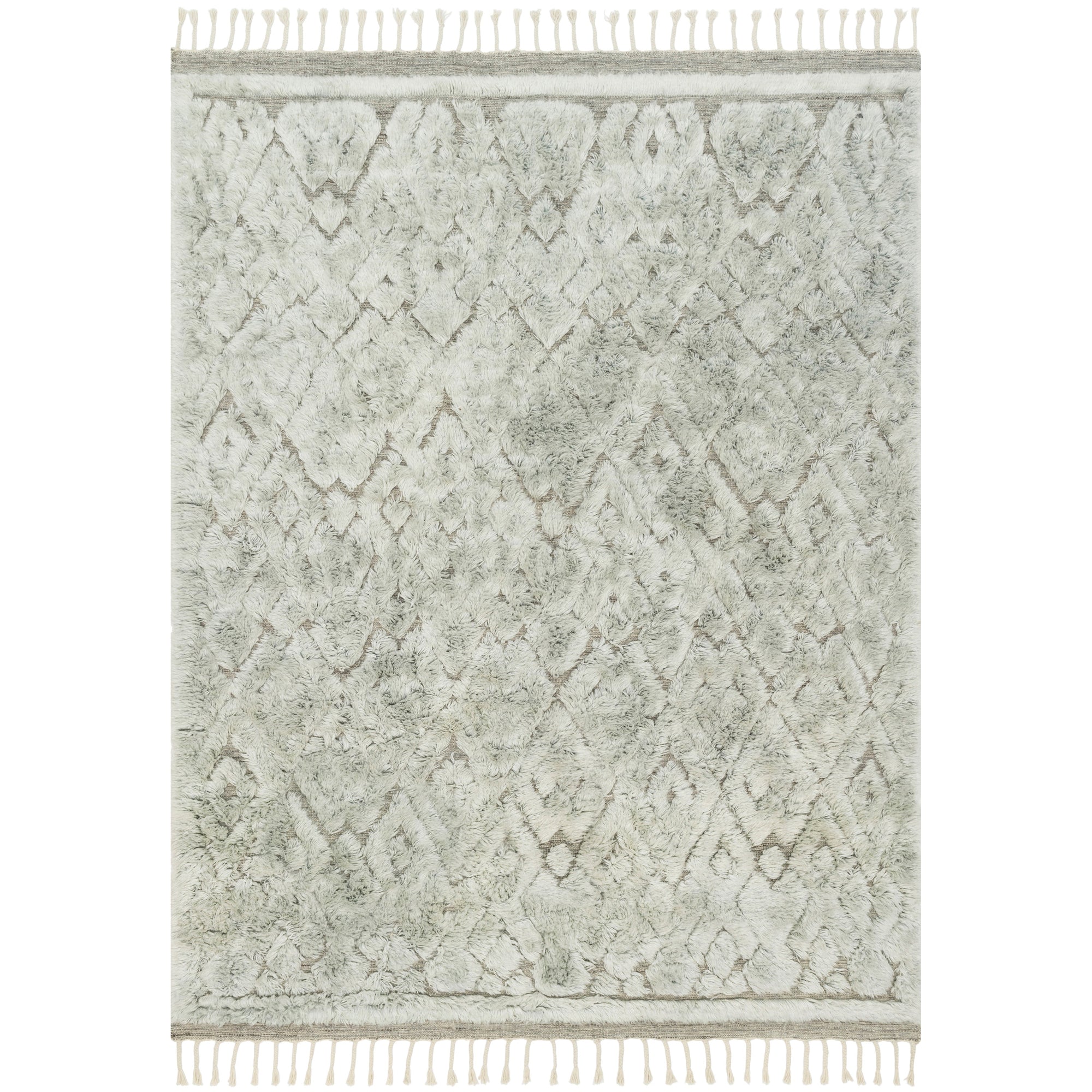 Rugs by Roo Loloi Hygge Grey Mist Area Rug in size 18" x 18" Sample