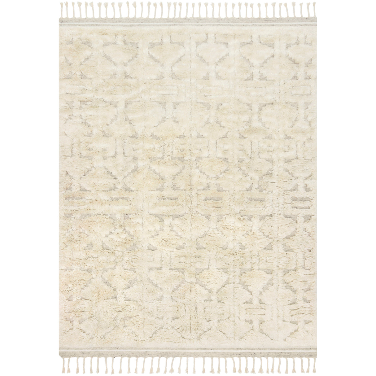 Rugs by Roo Loloi Hygge Oatmeal Ivory Area Rug in size 18" x 18" Sample