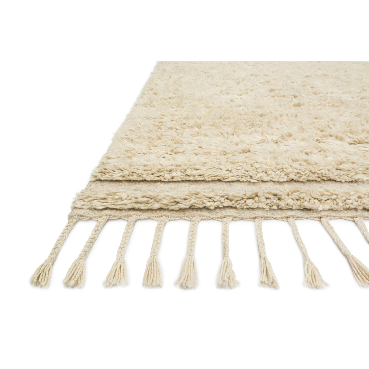 Rugs by Roo Loloi Hygge Oatmeal Sand Area Rug in size 5' 6" x 8' 6"