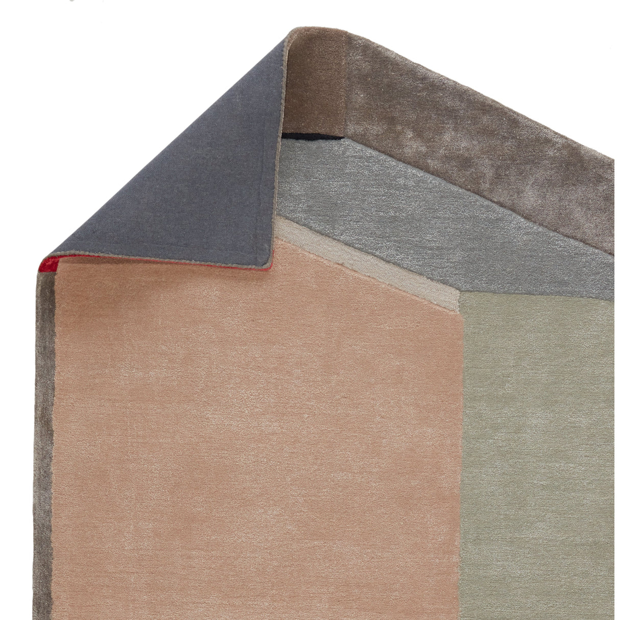 Rugs by Roo | Jaipur Living Tauri Handmade Geometric Pink Gray Square Rug-RUG149643