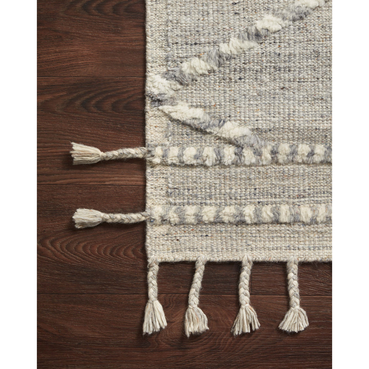 Rugs by Roo Loloi Iman Ivory Lt. Grey Area Rug in size 7' 9" x 9' 9"