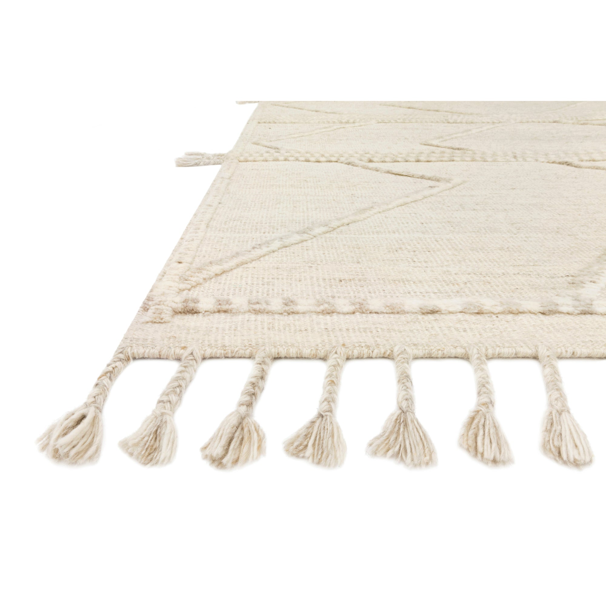 Rugs by Roo Loloi Iman Beige Ivory Area Rug in size 18" x 18" Sample