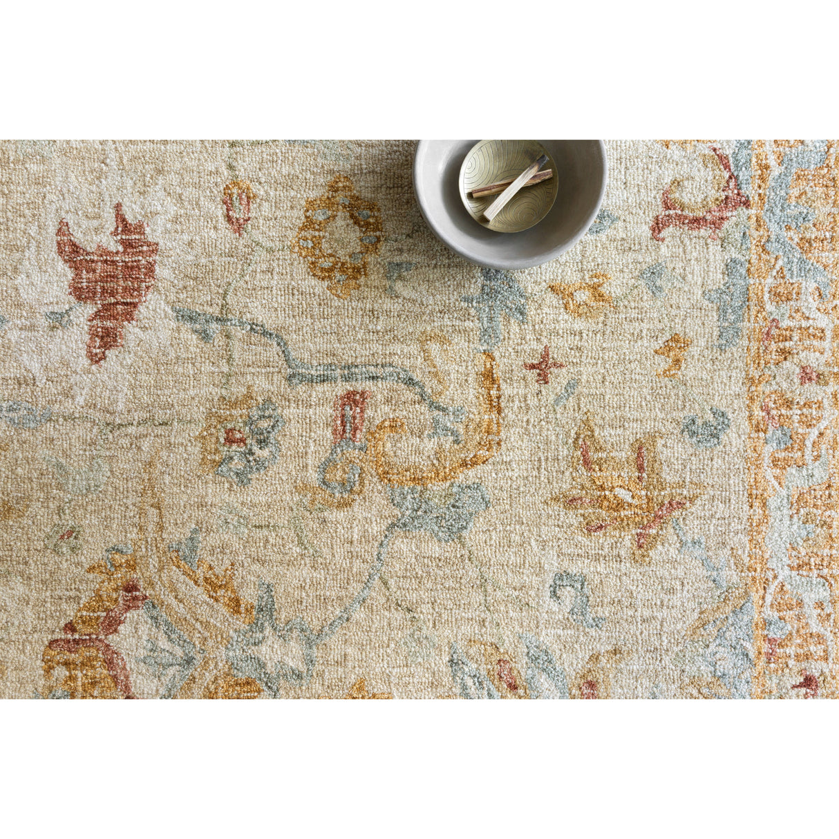 Rugs by Roo Loloi Julian Ivory Multi Area Rug in size 2' 6" x 7' 6"