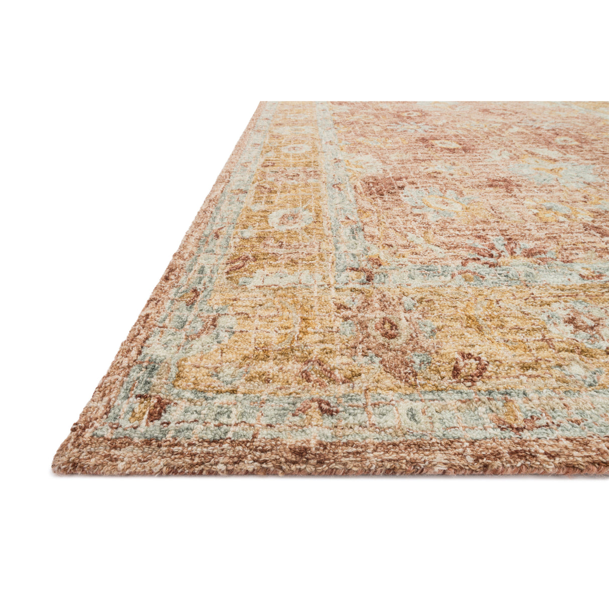 Rugs by Roo Loloi Julian Terracotta Gold Area Rug in size 3' 6" x 5' 6"