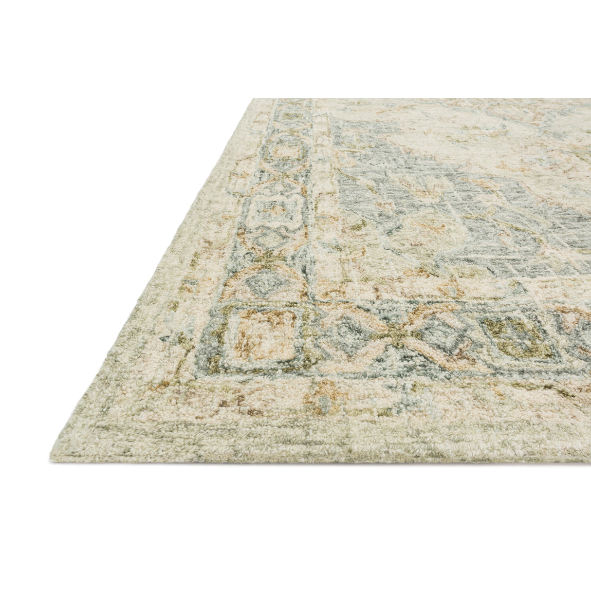 Rugs by Roo Loloi Julian Seafoam Green Spa Area Rug in size 3' 6" x 5' 6"