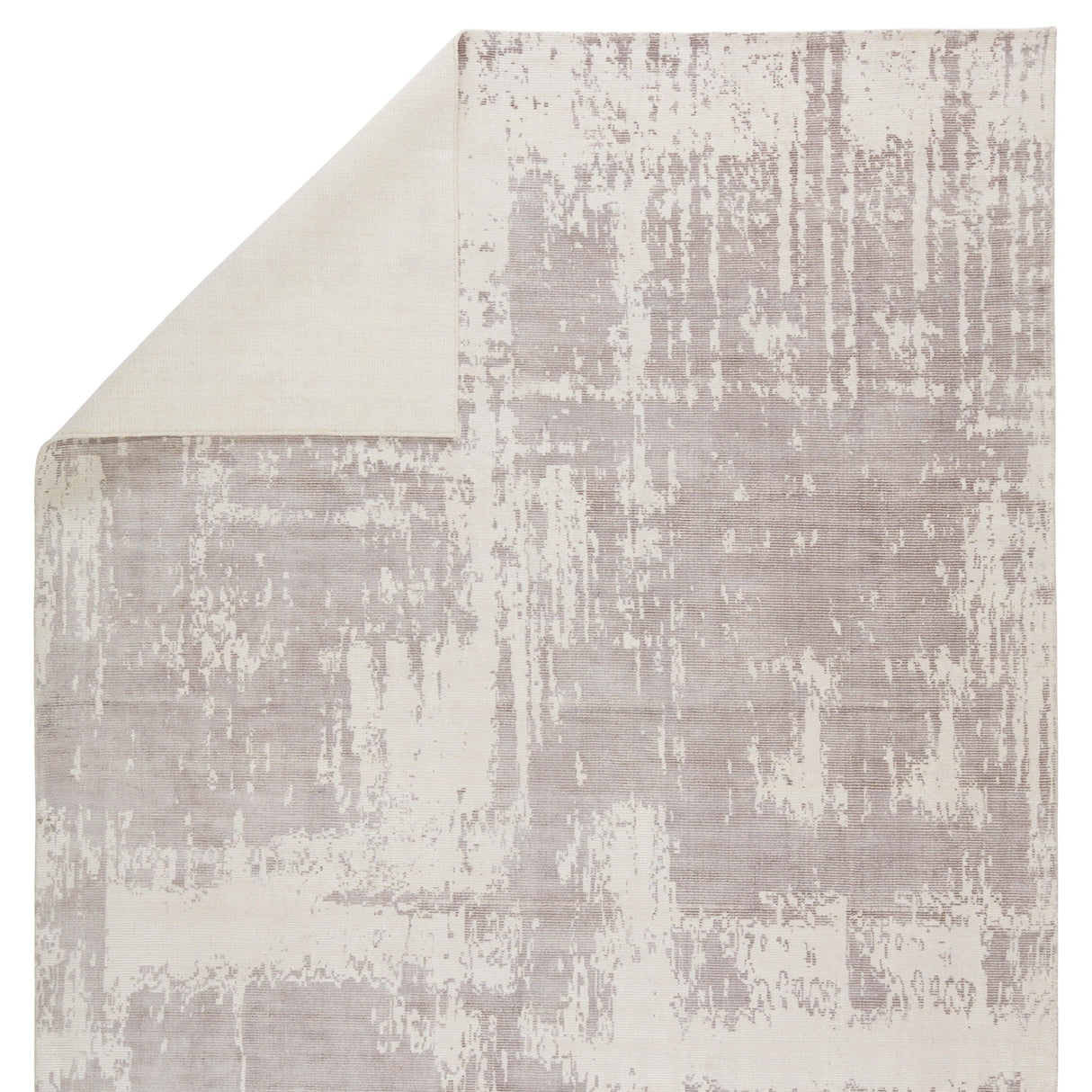 Rugs by Roo | Jaipur Living Arabella Handmade Abstract Light Gray White Area Rug-RUG139510