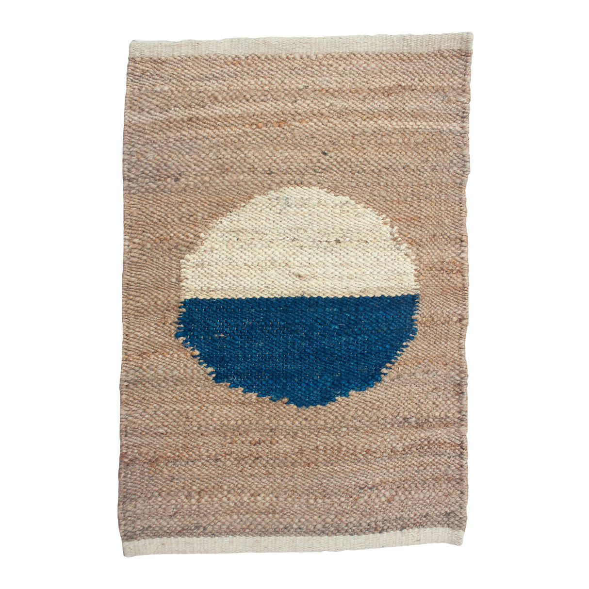 Rugs by Roo | Leah Singh Margeaux Blue + White Circle Jute Rug-H17MAR04