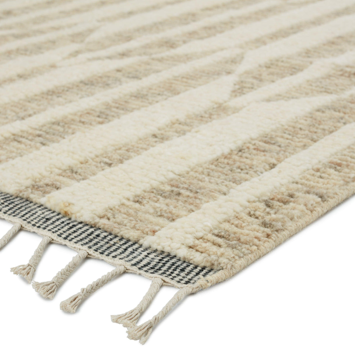Rugs by Roo | Jaipur Living Quest Hand-Knotted Geometric Beige Ivory Area Rug-RUG150725