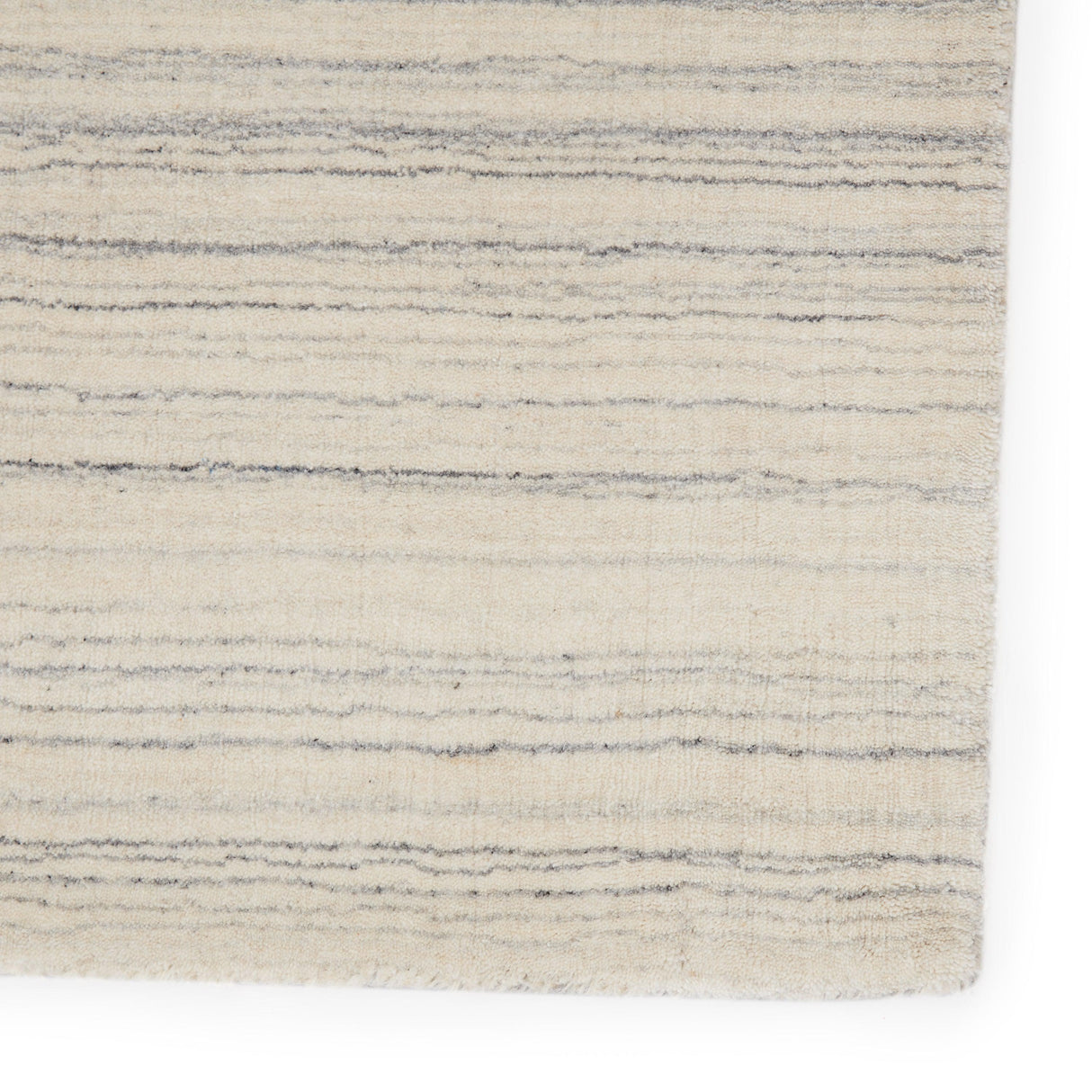 Rugs by Roo | Jaipur Living Oplyse Handmade Striped White Gray Area Rug-RUG135994