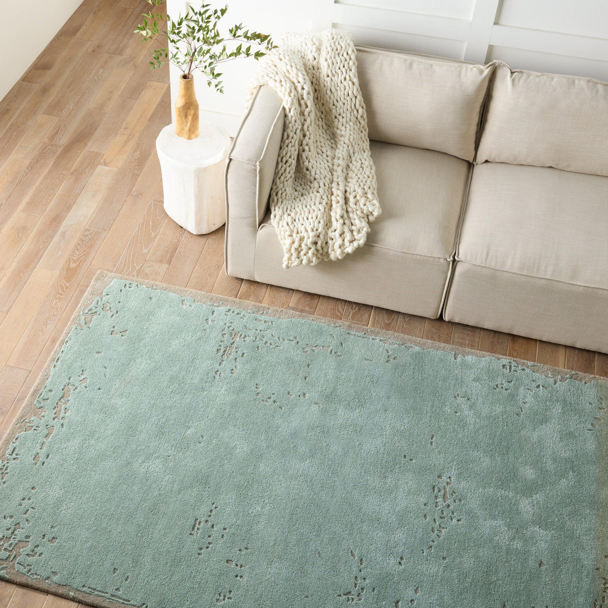 Rugs by Roo | Jaipur Living Avenue Handmade Abstract Sage Taupe Area Rug-RUG153406